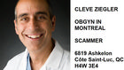 Scam - Cleve Ziegler OBGYN SCAMMER